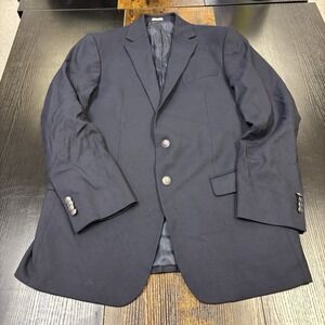 Joseph Abbound 42L Blue Wool Two‎ Button Blazer Sports Coat Reda 1865 Super 110s